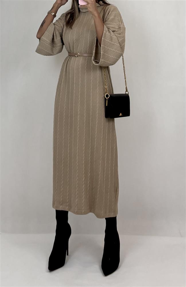 پیراهن بافت کرم