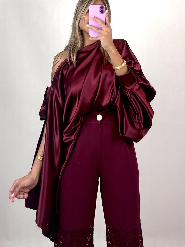 شومیز ساتن ال ایکس